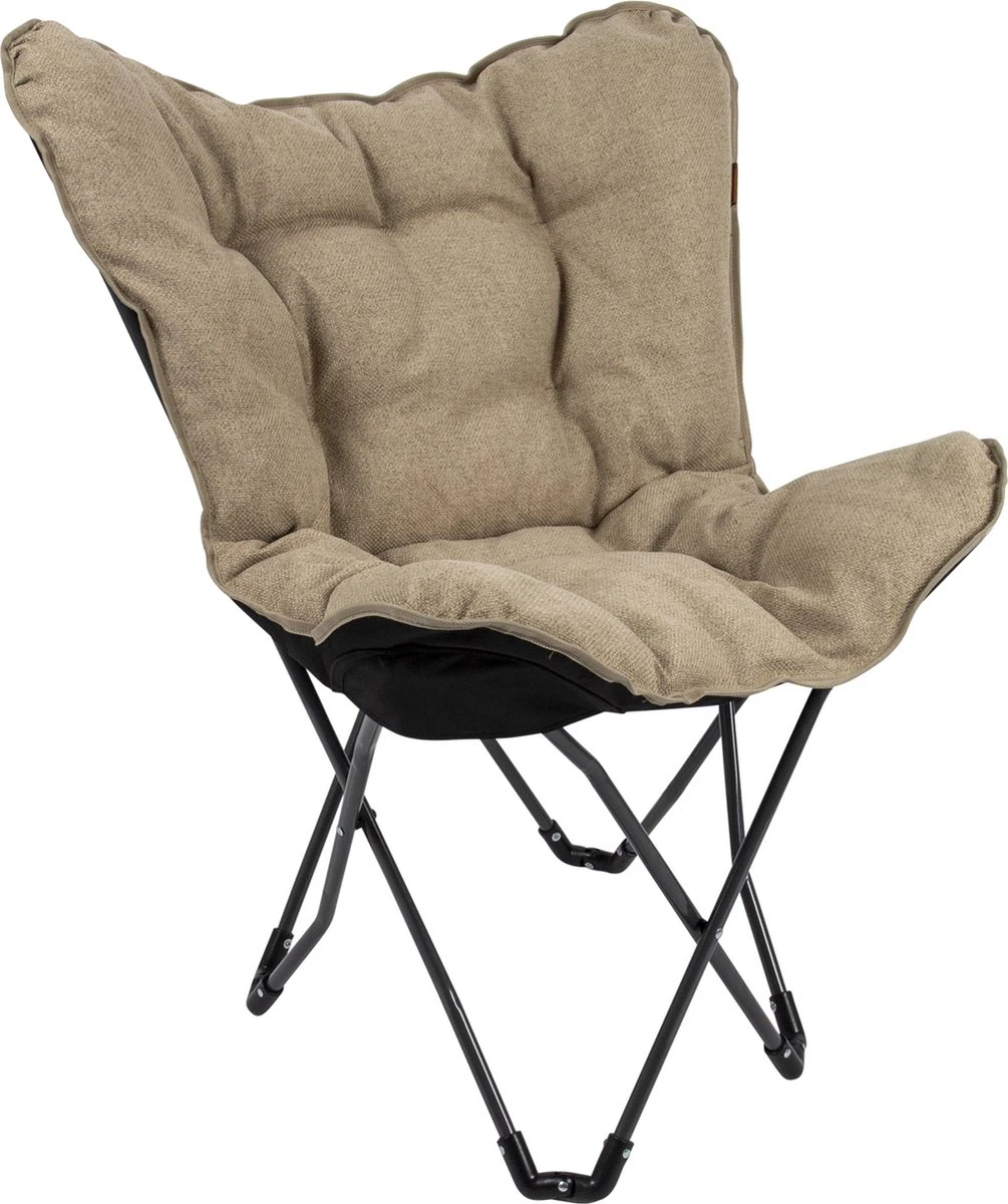 Bo-Camp - Urban Outdoor - Vlinderstoel - Grainger - M - Nika - Beige 9 Bo-Camp - Urban Outdoor - Vlinderstoel - Grainger - M - Nika - Beige - Afbeelding 9