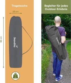 Skandika Moonchair Sirkka – Campingstoelen – Klapstoel – Vouwstoel – Kampeerstoel - Grote, Comfortabele, Campingstoel Opvouwbaar, Gepolsterd, Koelvak, Drinkhouder, Draaggreep En Draagtas, Antislipvoetjes - Max. 150 Kg – Zwart/grijs -Buitenkampeer Winkel 1022x1200 3