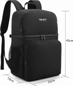 Koeltas Rugzak (28L) - Geschikt Voor 16 Blikjes - Lunchtas Voor Dames En Heren - Zwart -Buitenkampeer Winkel 1023x1200 4