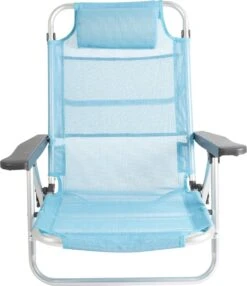 Bo-Camp Beach Chair - Monaco - Aluminium - Blauw -Buitenkampeer Winkel 1035x1200