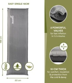 Skandika Easy Single Zelfopblaasbaar Slaapmat – Slaapmat – Slaapmat Zelfopblazend – Logeerbed – Polyester, PVC - Premium Zelfopblazend Luchtbed, Antislip-materiaal, Ideaal Voor Camping – Outdoor, Camping – Kamperen – 196 X 60 X 10 Cm – 3.2kg - Grijs 12 Skandika Easy Single Zelfopblaasbaar Slaapmat – Slaapmat – Slaapmat Zelfopblazend – Logeerbed – Polyester, PVC - Premium Zelfopblazend Luchtbed, Antislip-materiaal, Ideaal Voor Camping – Outdoor, Camping – Kamperen – 196 X 60 X 10 Cm – 3.2kg - Grijs -Buitenkampeer Winkel 1049x1200 2