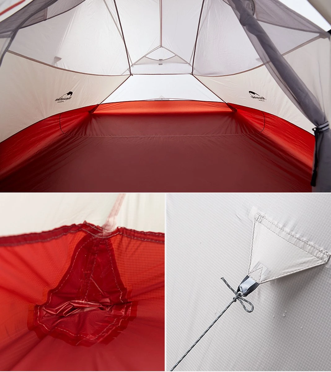 Cloud Up 3 Upgraded - Naturehike® - Tent 3 Persoons - Lichtgewicht Tent - Incl. Grondzeil - 20D 4000MM - Outdoor Kampeertent - Waterdicht - Hiking & Wandelen 10 Cloud Up 3 Upgraded - Naturehike® - Tent 3 Persoons - Lichtgewicht Tent - Incl. Grondzeil - 20D 4000MM - Outdoor Kampeertent - Waterdicht - Hiking & Wandelen - Afbeelding 10