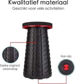 Kampeerkruk - Uitschuifbare Kruk - Rood/Zwart- Tot 120 Kg - Travel Stool - Opvouwbare Campingkruk - Inklapbaar Krukje - Telescopische Kruk - Camping - Outdoor 17 Kampeerkruk - Uitschuifbare Kruk - Rood/Zwart- Tot 120 Kg - Travel Stool - Opvouwbare Campingkruk - Inklapbaar Krukje - Telescopische Kruk - Camping - Outdoor -Buitenkampeer Winkel 1069x1200 1