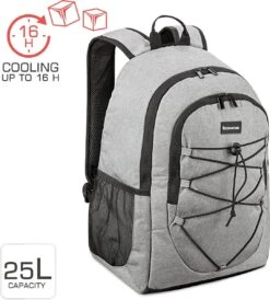 Bomoe Koeltas Rugzak IceBreezer KR45 Koelrugzak Grijs 45x19x33 Cm - 25 Liter -Buitenkampeer Winkel 1082x1200 8