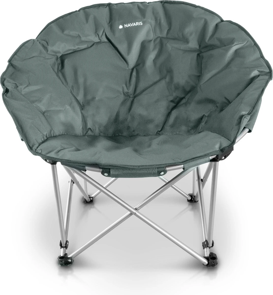 Navaris Klapstoel XXL - Campingstoel Met Opbergtas - Draagbare Stoel Voor Kamperen, Festivals En Vissen -Strandstoel - Inklapbaar - Grijs 5 Navaris Klapstoel XXL - Campingstoel Met Opbergtas - Draagbare Stoel Voor Kamperen, Festivals En Vissen -Strandstoel - Inklapbaar - Grijs - Afbeelding 5