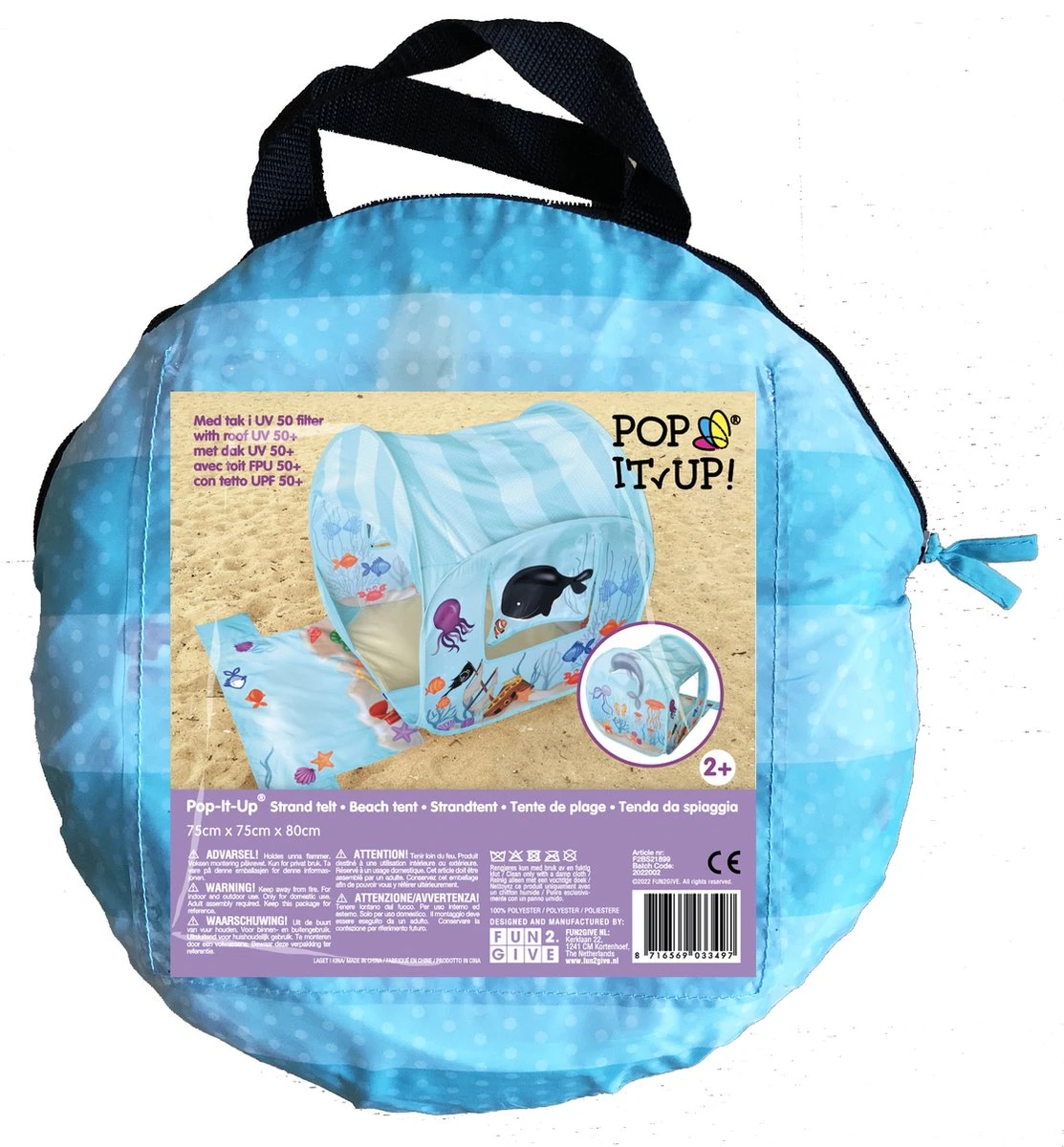 Retr-Oh! Pop-Up Strandtent - Oceaan Avonturen - Speeltent 3 Retr-Oh! Pop-Up Strandtent - Oceaan Avonturen - Speeltent - Afbeelding 3