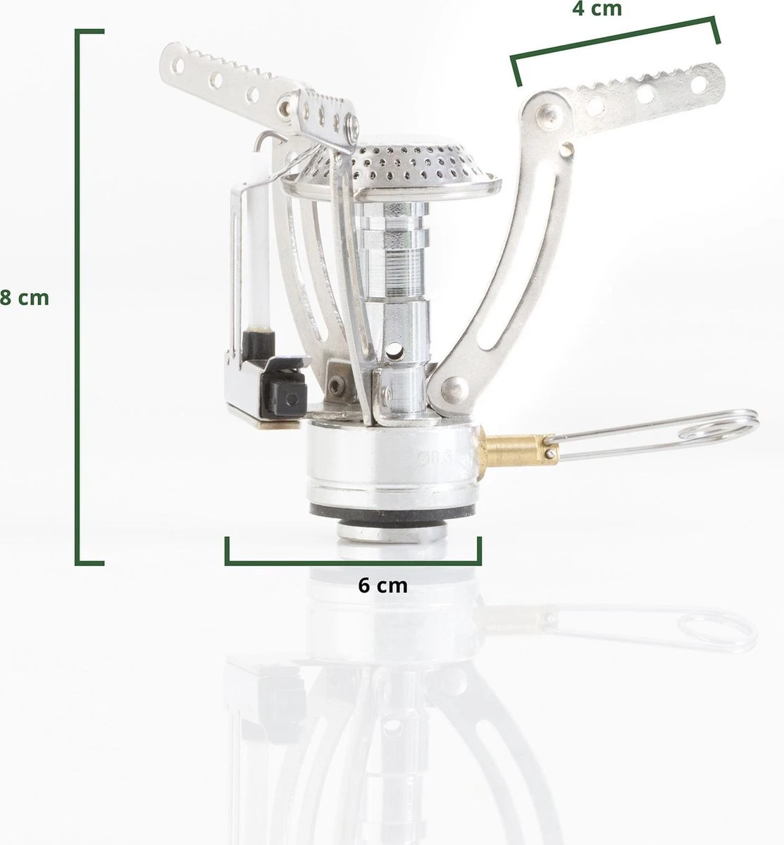 MacGyver Gasbrander Mini RVS - Camping Kookstel - Kookbrander - 10 Cm - Elektronische Ontsteking 10 MacGyver Gasbrander Mini RVS - Camping Kookstel - Kookbrander - 10 Cm - Elektronische Ontsteking - Afbeelding 10