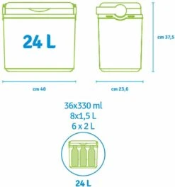 Norlander Koelbox Deluxe - 24 Liter - 40 X 23,6 X 37,5cm - Zwart -Buitenkampeer Winkel 1124x1200 2