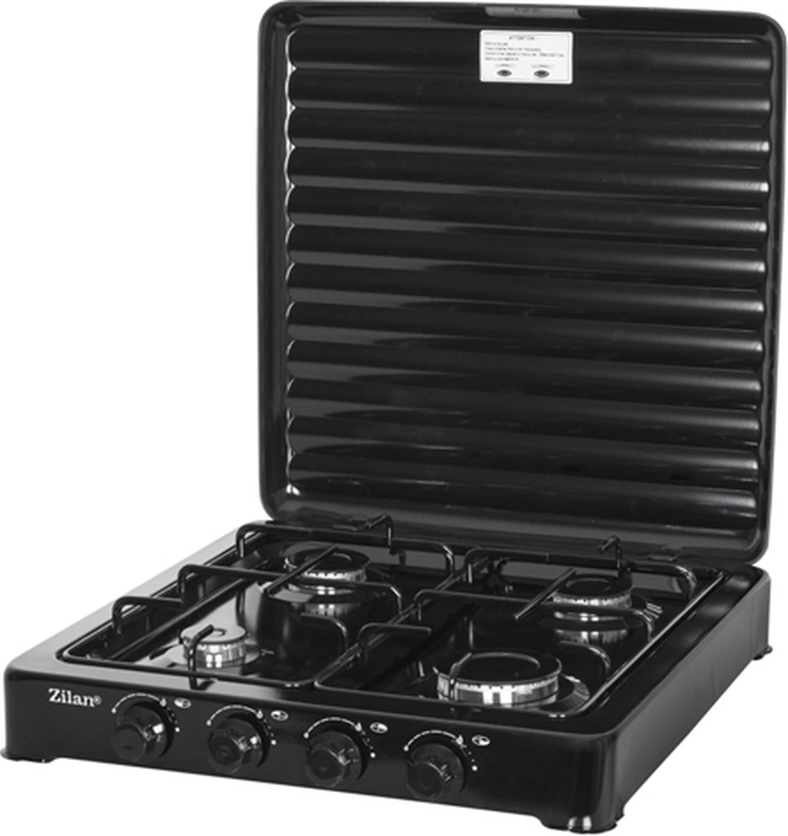 Zilan - Gas Kooktoestel 4 Pits - Campingkooktoestel - Gaskookplaat - Zwart 7 Zilan - Gas Kooktoestel 4 Pits - Campingkooktoestel - Gaskookplaat - Zwart - Afbeelding 7