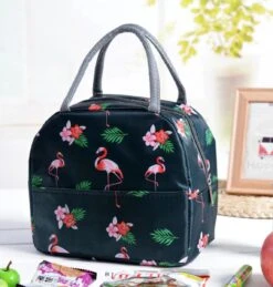 Koeltas - Lunchtas - Volwassenen En Kinderen - Compact & Handig: Zomer - Picknick -School - Lunch - Werk - Zwart Flamingo -Buitenkampeer Winkel 1145x1200 1