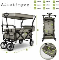 Wildebeest Bolderkar Opvouwbaar Grijs - Bolderwagen Met Kinder Zitje - Bolderkarren - Handkar Grijs - Opvouwbaar Transportwagen - Transportkar - Handkar Tuin Trolley Met Dak Transport Trolley XXL 13 Wildebeest Bolderkar Opvouwbaar Grijs - Bolderwagen Met Kinder Zitje - Bolderkarren - Handkar Grijs - Opvouwbaar Transportwagen - Transportkar - Handkar Tuin Trolley Met Dak Transport Trolley XXL -Buitenkampeer Winkel 1175x1200 4
