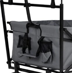 AREBOS Handwagen Vouwbare Dak Handwagen Vouwbare Trolley Uitrustingswagen Grijs -Buitenkampeer Winkel 1183x1200 4