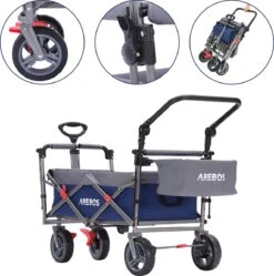 AREBOS Premium Steekwagen Met Dak Opvouwbare Tuinkar Handkar Bolderkar Blauw / Grijs 18 AREBOS Premium Steekwagen Met Dak Opvouwbare Tuinkar Handkar Bolderkar Blauw / Grijs -Buitenkampeer Winkel 1191x1200 2