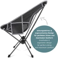 Smartpeas Camping Stoel Van Stevig 600D Polyester En Aluminium - Lichtgewicht En Opvouwbaar - Camping Gadget Inclusief Zijzakken +Plus: Strandmat & Draagtas -Buitenkampeer Winkel 1195x1200 8