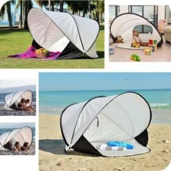 Deryan Luxe Pop Up Strandtent XXL - Anti-UV 50+ - Cream -Buitenkampeer Winkel 1196x1200 1