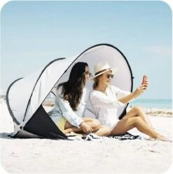 Deryan Luxe Pop Up Strandtent XXL - Anti-UV 50+ - Zilver -Buitenkampeer Winkel 1197x1200 1