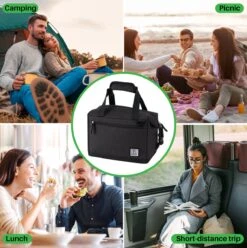 Brisby 4 Laags Geïsoleerde Koeltas - Lunchtas 12 Liter - Extra Ruimte Uitvouwbaar- Zwart 11 Brisby 4 Laags Geïsoleerde Koeltas - Lunchtas 12 Liter - Extra Ruimte Uitvouwbaar- Zwart -Buitenkampeer Winkel 1197x1200 41
