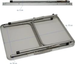 Alu Campingtafel 70x55cm - Inklapbbar Kampeertafel - Picknicktafel Licht Vouwtafel Klaptafel Grijs 17 Alu Campingtafel 70x55cm - Inklapbbar Kampeertafel - Picknicktafel Licht Vouwtafel Klaptafel Grijs -Buitenkampeer Winkel 1200x1026 1