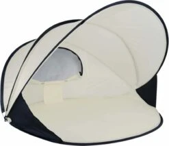 Deryan Luxe Pop Up Strandtent XXL - Anti-UV 50+ - Cream -Buitenkampeer Winkel 1200x1034