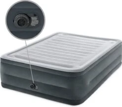 Intex Luchtbed - 2-Persoons - 152 X 203 X 33 Cm - Grijs - Met Ingebouwde Pomp, Hoeslaken Wit En Reparatieset -Buitenkampeer Winkel 1200x1047 4