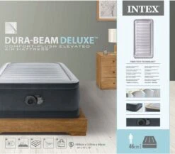 Intex Luchtbed - 1-Persoons - 99 X 191 X 46 Cm - Grijs - Met Ingebouwde Pomp, Hoeslaken Antraciet En Reparatieset -Buitenkampeer Winkel 1200x1054 2