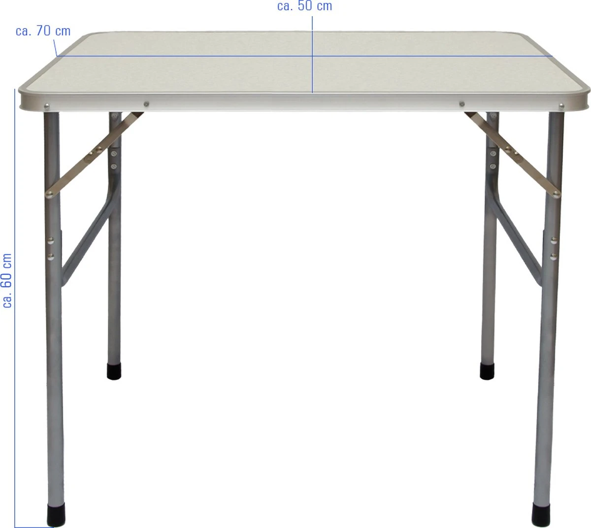 Alu Campingtafel 70x55cm - Inklapbbar Kampeertafel - Picknicktafel Licht Vouwtafel Klaptafel Grijs 11 Alu Campingtafel 70x55cm - Inklapbbar Kampeertafel - Picknicktafel Licht Vouwtafel Klaptafel Grijs - Afbeelding 11