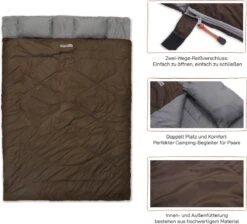 Where Tomorrow Double Slaapzak 220 X 150 Cm Diverse Kleuren - Bruin 9 Where Tomorrow Double Slaapzak 220 X 150 Cm Diverse Kleuren - Bruin -Buitenkampeer Winkel 1200x1090
