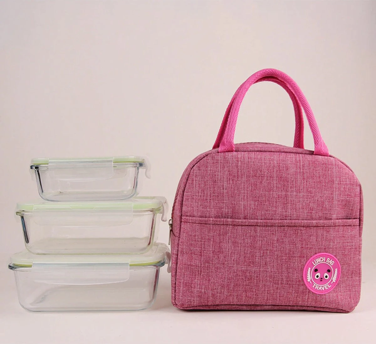 Koeltas - Lunchtas - Volwassenen En Kinderen - Compact & Handig: Zomer - Picknick -School - Lunch - Werk - Klassiek Roze 4 Koeltas - Lunchtas - Volwassenen En Kinderen - Compact & Handig: Zomer - Picknick -School - Lunch - Werk - Klassiek Roze - Afbeelding 4