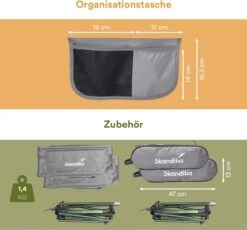 Skandika Campingstoel Compact SET – Campingstoelen – Campingstoel Tot 150 Kg Belastbaar - Kampeerstoel, Visstoel, Kleine Pakmaat, Opvouwbaar, Stabiel, Licht, Comfortabel Gepolsterd – Draagtas Meegeleverd – Vouwstoel – Kampeermeubelen – Grijs -Buitenkampeer Winkel 1200x1117 1