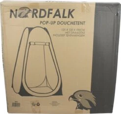 NordFalk Douchetent Pop-up 190 Cm - Camping Douche - Omkleedtent - Incl. Tentharingen En Draagtas - Groen -Buitenkampeer Winkel 1200x1132