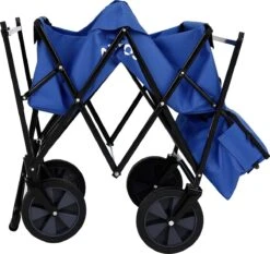 AREBOS Handwagen Vouwbare Dak Handwagen Vouwbare Trolley Uitrustingswagen Blauw -Buitenkampeer Winkel 1200x1134 5
