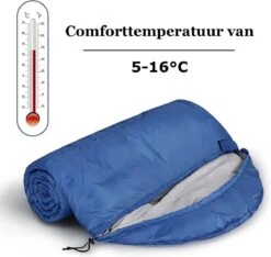 HikeMeister ® Mummy Slaapzak Kamperen Blauw Ca. 220 X 75 Cm Met Draagtas 6 HikeMeister ® Mummy Slaapzak Kamperen Blauw Ca. 220 X 75 Cm Met Draagtas -Buitenkampeer Winkel 1200x1136 2