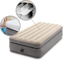Intex Prime Comfort - Luchtbed - 1-Persoons - 99x191x51 Cm (BxLxH) - Grijs - Met Ingebouwde Motorpomp 16 Intex Prime Comfort - Luchtbed - 1-Persoons - 99x191x51 Cm (BxLxH) - Grijs - Met Ingebouwde Motorpomp -Buitenkampeer Winkel 1200x1144 1