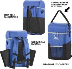 Dutch Mountains Koeltas Rugzak | Cooler Backpack 20 Liter | Picknicktas | Lunchtas | Koelrugzak | Strandtas | Blauw -Buitenkampeer Winkel 1200x1145 5