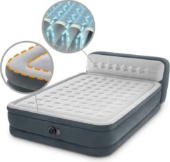 Intex 64448 - Queen Deluxe Ultra-Plush Zelfopblazend 2-persoons Luchtbed Met Hoofdboord (203x152x46cm) -Buitenkampeer Winkel 1200x1146 2