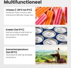 Auronic Elektrische Koelbox - 49.5L - Compressor - 12V En 240V - Grijs -Buitenkampeer Winkel 1200x1147 4