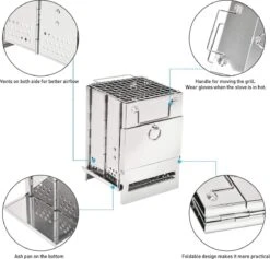 House Of Husk Draagbaar Houtkachel Voor Kamperen - Klein Camping Oven - Kampeer Kachel - Camping Kooktoestel - Camping Accessoires -Buitenkampeer Winkel 1200x1149 7