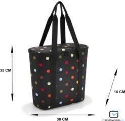 Reisenthel Thermoshopper Koeltas - 15L - Dots Zwart 17 Reisenthel Thermoshopper Koeltas - 15L - Dots Zwart -Buitenkampeer Winkel 1200x1159 2