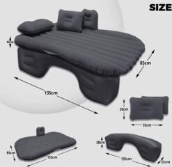 Flightmode - Opblaasbaar Matras Voor Auto, Opblaasbaar Bed, Autostoel, Comfortabel, Met Elektrische Luchtpomp En 3 Adapters, 2 Kussens En Transporttas, Voor Camping, Reizen, Strand 6 Flightmode - Opblaasbaar Matras Voor Auto, Opblaasbaar Bed, Autostoel, Comfortabel, Met Elektrische Luchtpomp En 3 Adapters, 2 Kussens En Transporttas, Voor Camping, Reizen, Strand -Buitenkampeer Winkel 1200x1166 8