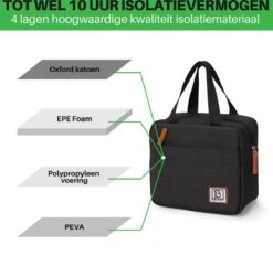 Brisby 4 Laags Geïsoleerde Koeltas - Lunchtas 4 Liter - Zwart 10 Brisby 4 Laags Geïsoleerde Koeltas - Lunchtas 4 Liter - Zwart -Buitenkampeer Winkel 1200x1170 14