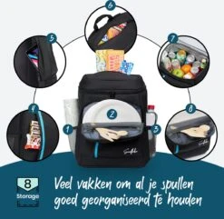 Sunflake Koelrugzak - Lunchtas - Koeltas Backpack Voor Dames & Heren - Zwart 15 Sunflake Koelrugzak - Lunchtas - Koeltas Backpack Voor Dames & Heren - Zwart -Buitenkampeer Winkel 1200x1170 8