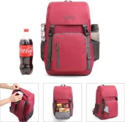 Tourit - Koeltas Rugzak (25L) - Geschikt Voor 21 Blikjes - Lunchtas Voor Dames En Heren - Rood 15 Tourit - Koeltas Rugzak (25L) - Geschikt Voor 21 Blikjes - Lunchtas Voor Dames En Heren - Rood -Buitenkampeer Winkel 1200x1171 19