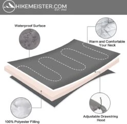 Meisterhome® Mummy Slaapzak - Kamperen - Antraciet - Ca. 220 X 75 Cm - Incl. Draagtas -Buitenkampeer Winkel 1200x1176 3