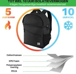 Brisby 4 Laags Geïsoleerde Koeltas Rugzak - 25 Liter - Met Handige Vakken Voor Bestek En Essentials - Waterafstotend Materiaal - Zwart 18 Brisby 4 Laags Geïsoleerde Koeltas Rugzak - 25 Liter - Met Handige Vakken Voor Bestek En Essentials - Waterafstotend Materiaal - Zwart -Buitenkampeer Winkel 1200x1178 15