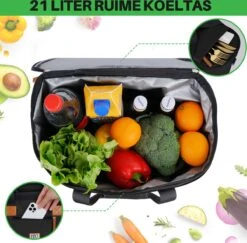 Brisby 4 Laags Geïsoleerde Koeltas - Boodschappentas 21 Liter - Zwart 11 Brisby 4 Laags Geïsoleerde Koeltas - Boodschappentas 21 Liter - Zwart -Buitenkampeer Winkel 1200x1180 13