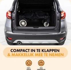 Deryan Luxe Sandy Bolderkar - Duo Buggy - Tandem Buggy - Opvouwbaar - Inklapbare Bolderwagen - Duo Kinderwagen - Zwart -Buitenkampeer Winkel 1200x1182 14