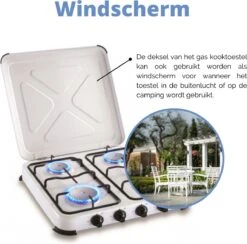 Kemper Gaskooktoestel Set – Campingset – Campingkookset – INCLUSIEF Installatiesetje – TOT 4 RVS Branders -Buitenkampeer Winkel 1200x1185 6