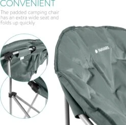 Navaris Klapstoel XXL - Campingstoel Met Opbergtas - Draagbare Stoel Voor Kamperen, Festivals En Vissen -Strandstoel - Inklapbaar - Grijs 11 Navaris Klapstoel XXL - Campingstoel Met Opbergtas - Draagbare Stoel Voor Kamperen, Festivals En Vissen -Strandstoel - Inklapbaar - Grijs -Buitenkampeer Winkel 1200x1188 2