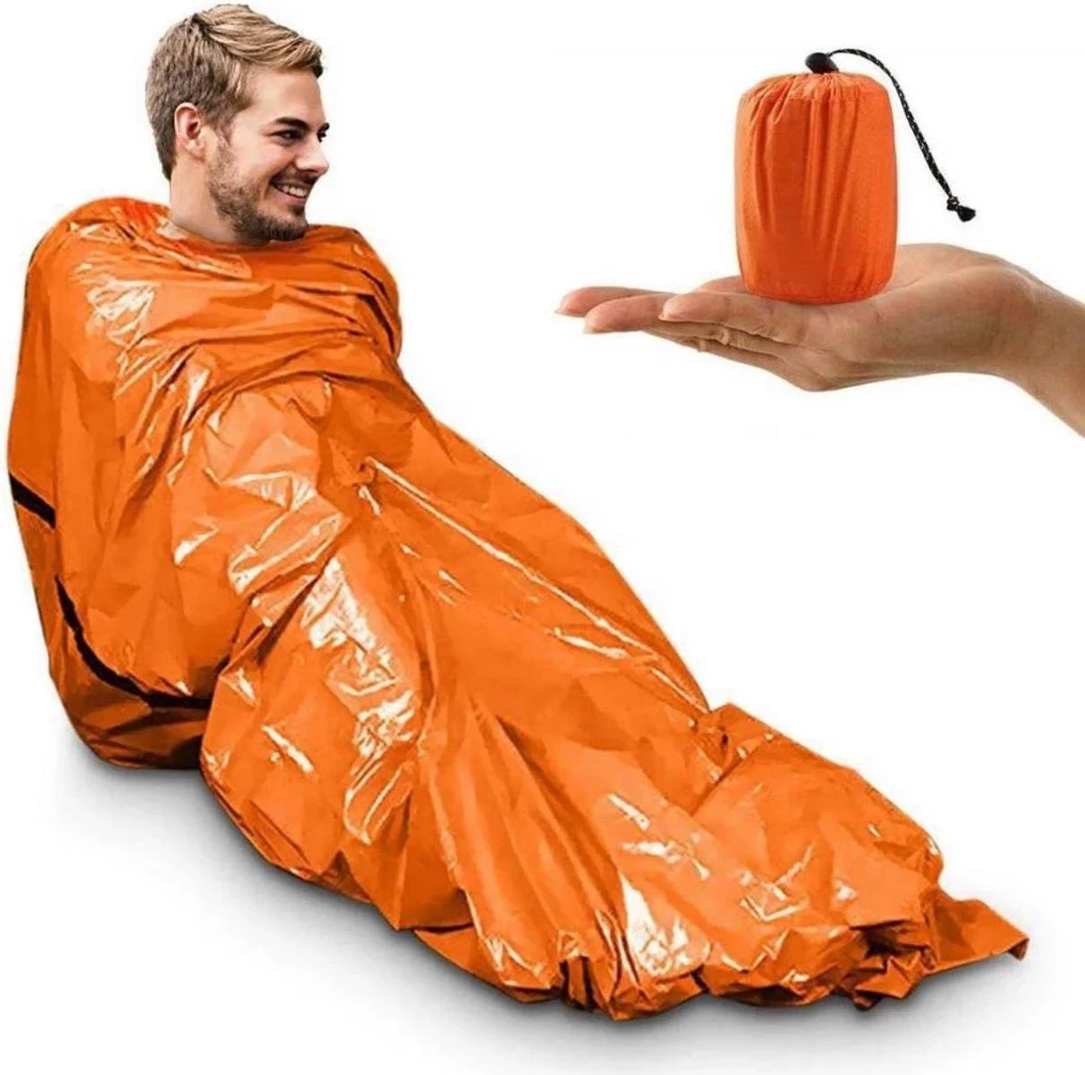 REPUS Nood Slaapzak | Life Bivy | Travel Safe |Lichtgewicht Slaapzak | Bivakzak | Extreme Light |Camperen | Outdoor | Camping | Musthave |Slaapzak | Wandelen | Tent | Reizen | Roadtrip | 9 REPUS Nood Slaapzak | Life Bivy | Travel Safe |Lichtgewicht Slaapzak | Bivakzak | Extreme Light |Camperen | Outdoor | Camping | Musthave |Slaapzak | Wandelen | Tent | Reizen | Roadtrip | - Afbeelding 9