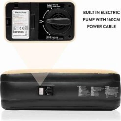 Merkloos Avenli 88030 Hoog Verhoogd Gevlokt Luchtbed | Queensize | Ingebouwde Pompen | Snelle En Gemakkelijke Inflatie -Buitenkampeer Winkel 1200x1196 16